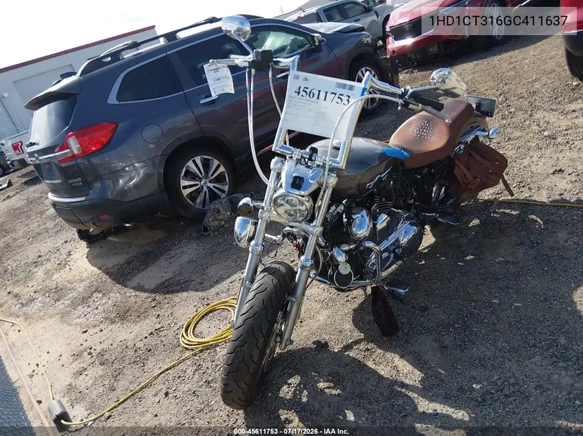 2016 Harley-Davidson Xl1200 C VIN: 1HD1CT316GC411637 Lot: 45611753