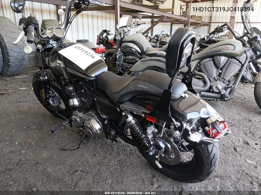2018 Harley-Davidson Xl1200 C VIN: 1HD1CT319JC418394 Lot: 45319236