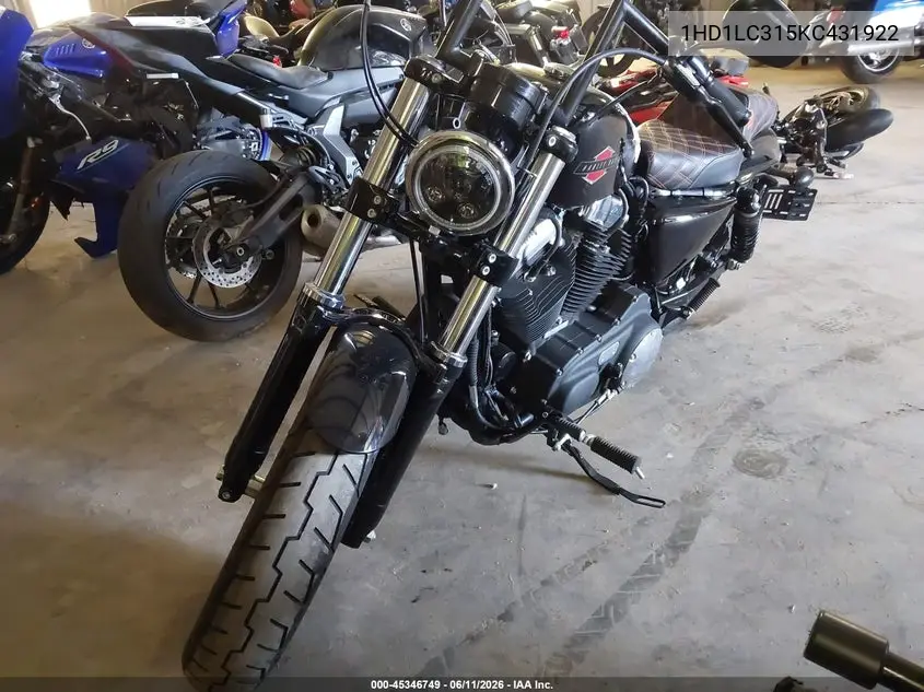 2019 Harley-Davidson Xl1200 X VIN: 1HD1LC315KC431922 Lot: 45346749