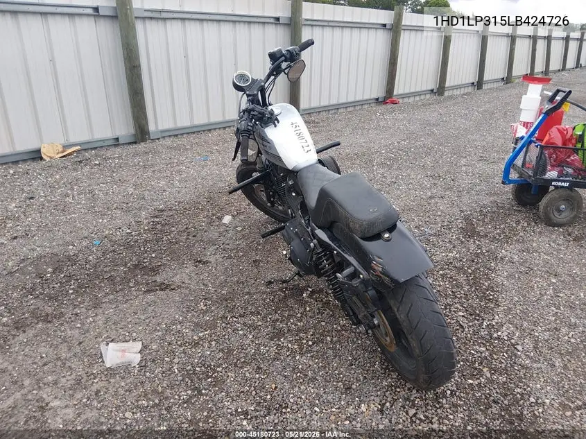 2020 Harley-Davidson Xl1200 Ns VIN: 1HD1LP315LB424726 Lot: 45180723