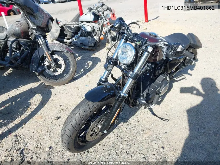 2021 Harley-Davidson Xl1200 X VIN: 1HD1LC315MB401862 Lot: 45101773