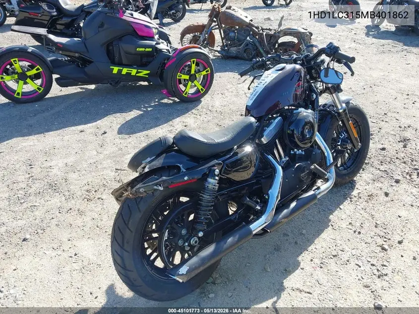 2021 Harley-Davidson Xl1200 X VIN: 1HD1LC315MB401862 Lot: 45101773