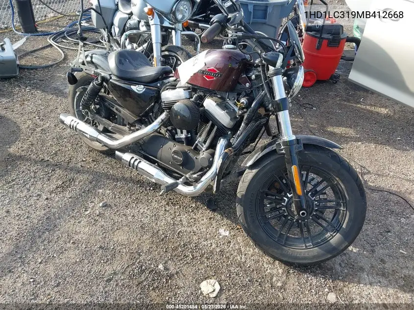 2021 Harley-Davidson Xl1200 X VIN: 1HD1LC319MB412668 Lot: 45201454