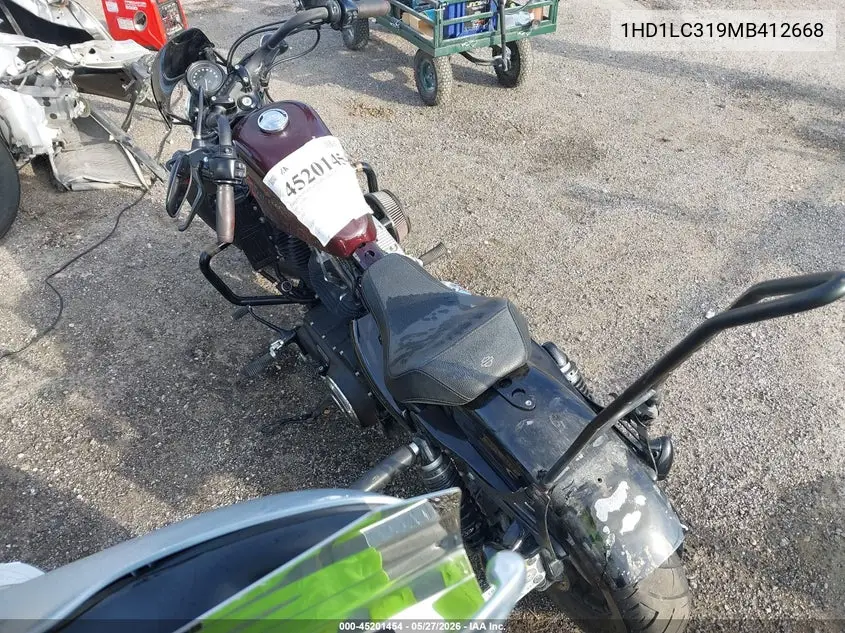 2021 Harley-Davidson Xl1200 X VIN: 1HD1LC319MB412668 Lot: 45201454