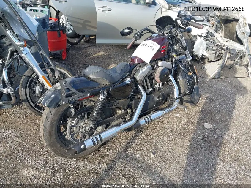 2021 Harley-Davidson Xl1200 X VIN: 1HD1LC319MB412668 Lot: 45201454