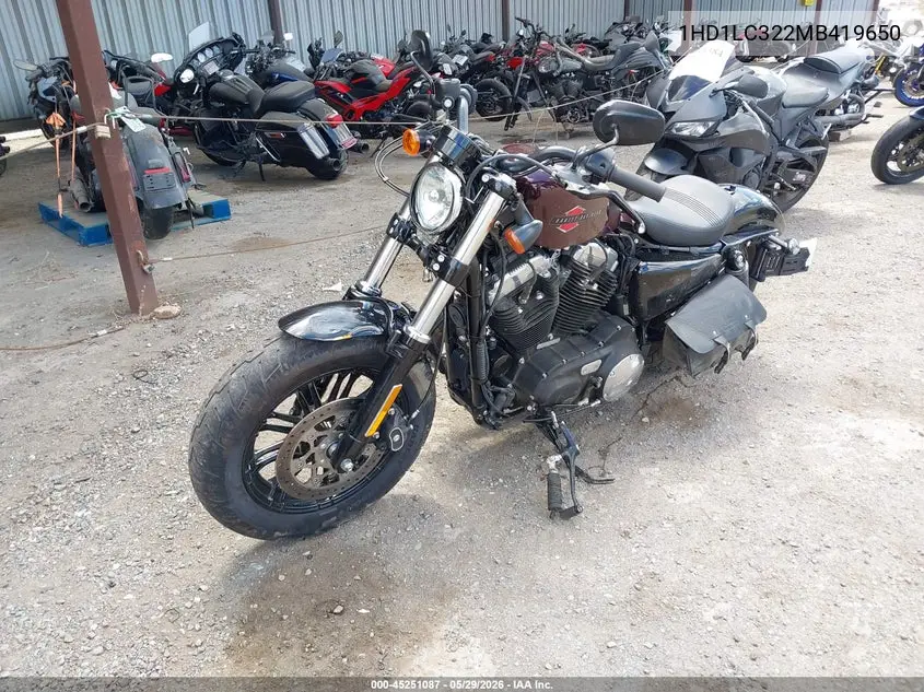 2021 Harley-Davidson Xl1200 X VIN: 1HD1LC322MB419650 Lot: 45251087