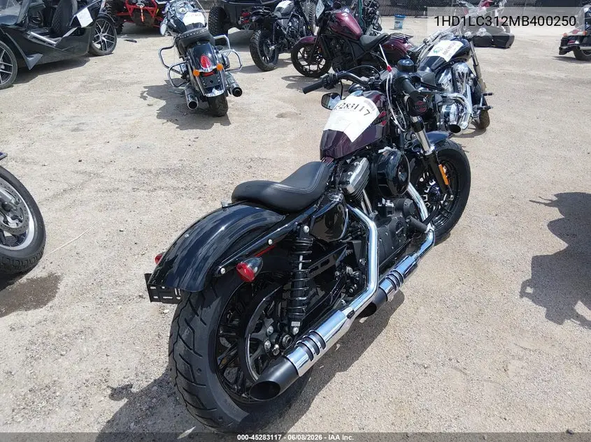 2021 Harley-Davidson Xl1200 X VIN: 1HD1LC312MB400250 Lot: 45283117