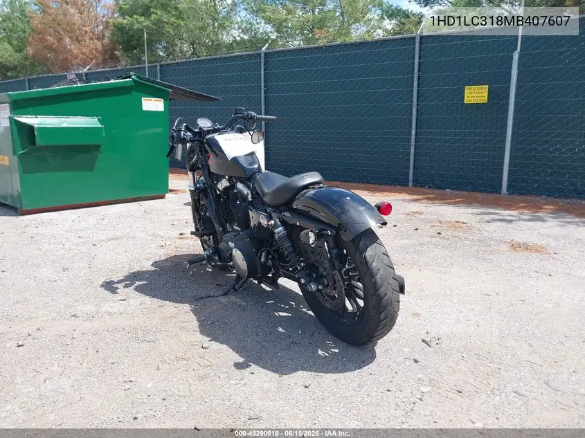 2021 Harley-Davidson Xl1200 X VIN: 1HD1LC318MB407607 Lot: 45290518