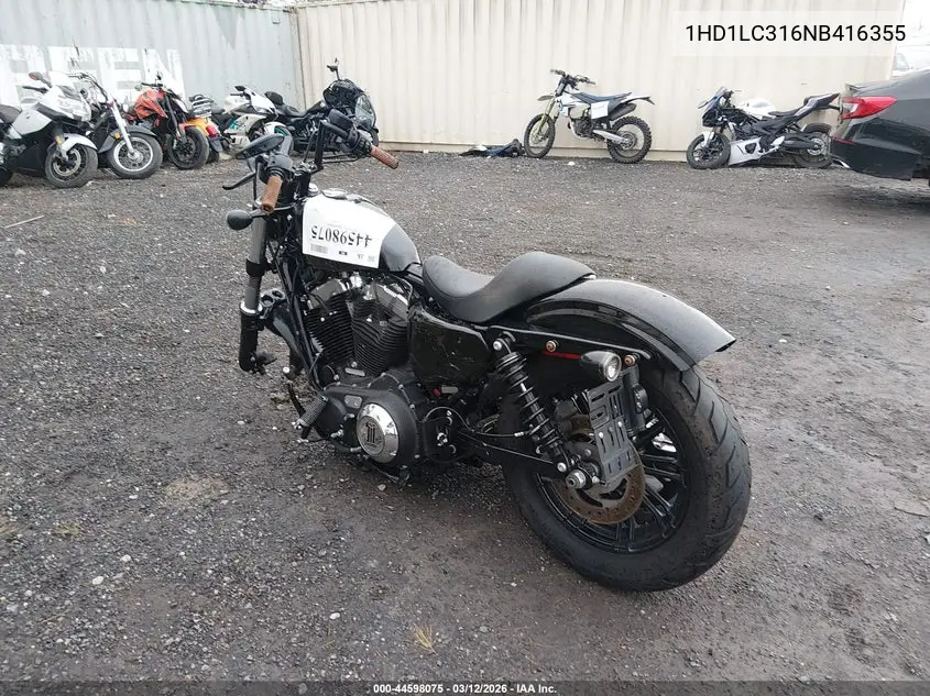 2022 Harley-Davidson Xl1200 X VIN: 1HD1LC316NB416355 Lot: 44598075
