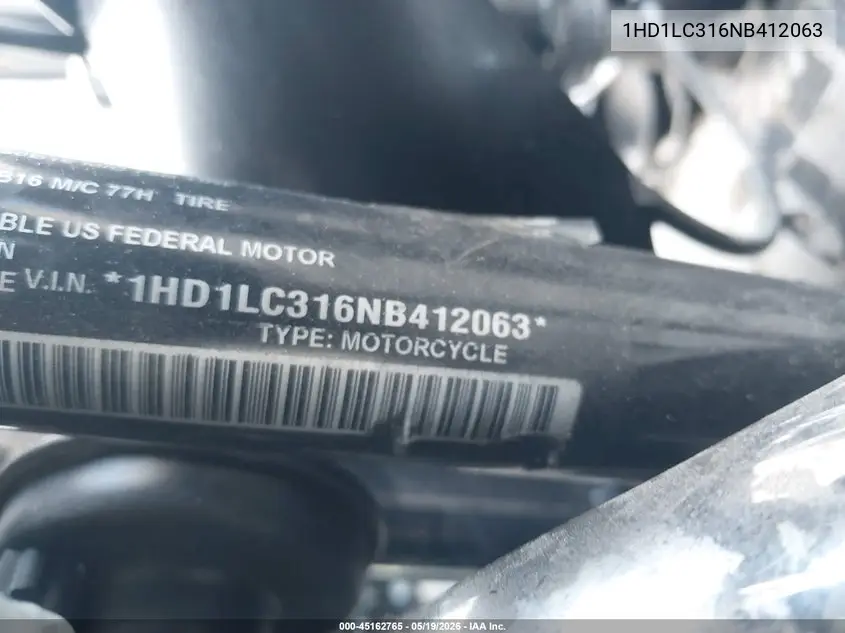 2022 Harley-Davidson Xl1200 X VIN: 1HD1LC316NB412063 Lot: 45162765