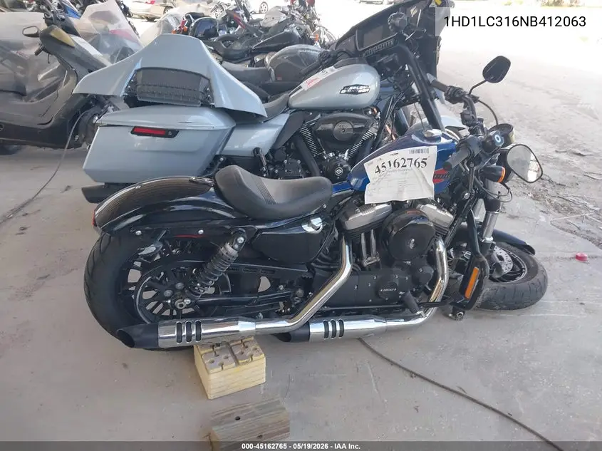 2022 Harley-Davidson Xl1200 X VIN: 1HD1LC316NB412063 Lot: 45162765