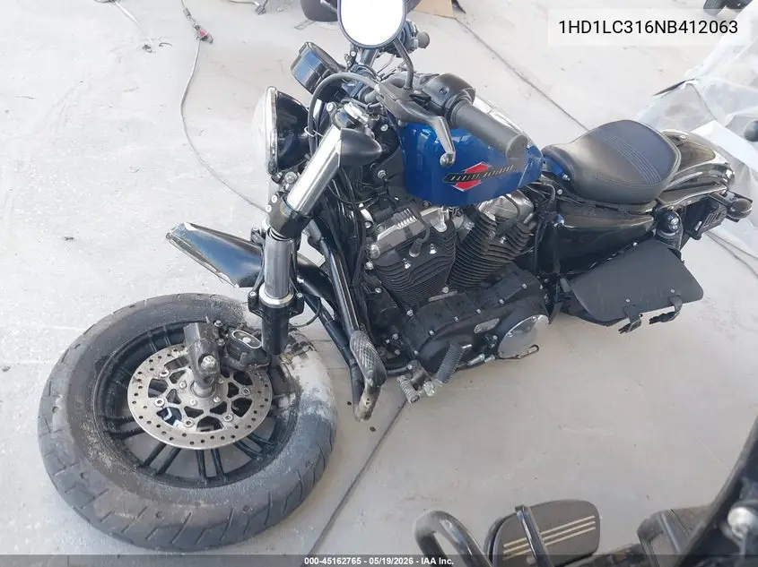 2022 Harley-Davidson Xl1200 X VIN: 1HD1LC316NB412063 Lot: 45162765