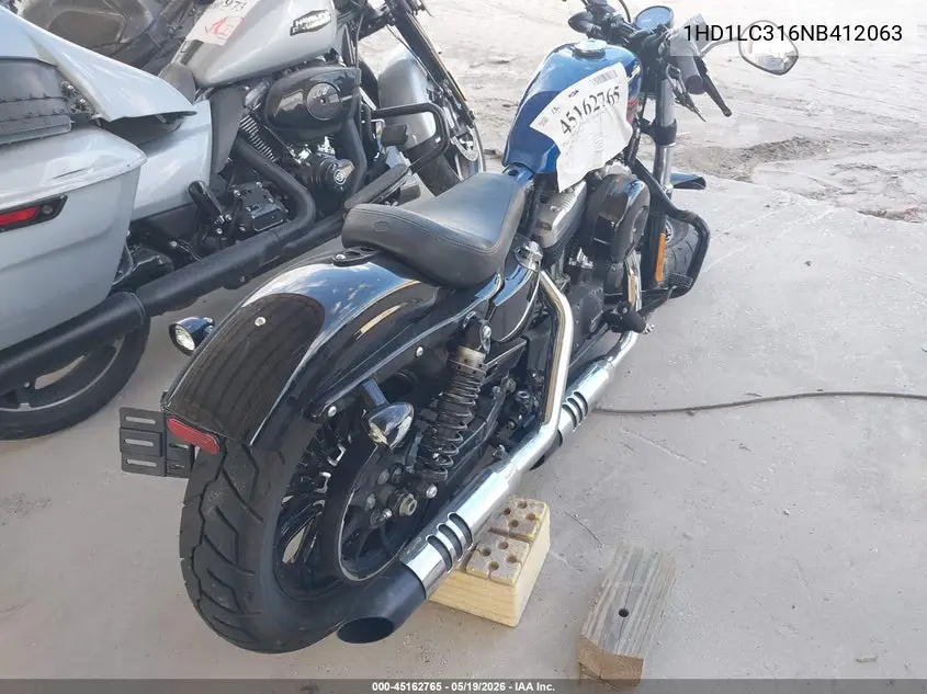 2022 Harley-Davidson Xl1200 X VIN: 1HD1LC316NB412063 Lot: 45162765