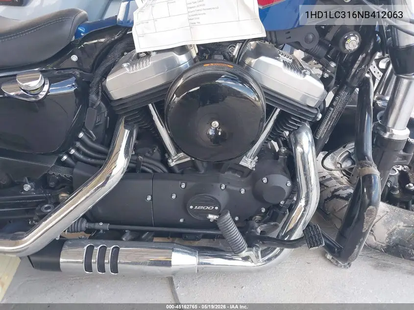2022 Harley-Davidson Xl1200 X VIN: 1HD1LC316NB412063 Lot: 45162765