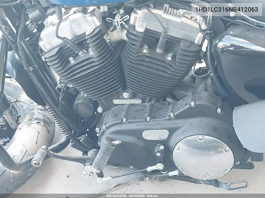 2022 Harley-Davidson Xl1200 X VIN: 1HD1LC316NB412063 Lot: 45162765