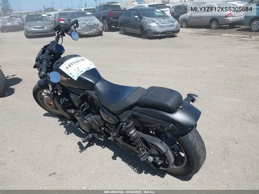 2025 Harley-Davidson Rh975 S VIN: MLY1ZF12XSS305684 Lot: 44934145