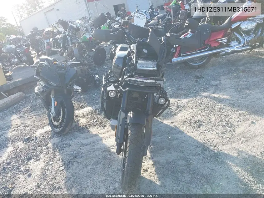 2021 Harley-Davidson Ra1250 S VIN: 1HD1ZES11MB315671 Lot: 44928135