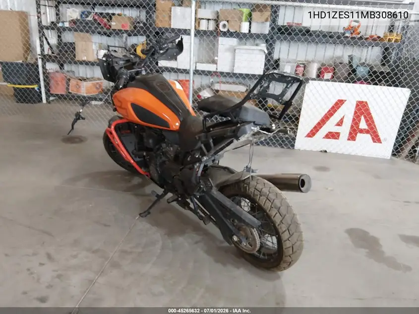 2021 Harley-Davidson Ra1250 S VIN: 1HD1ZES11MB308610 Lot: 45265632