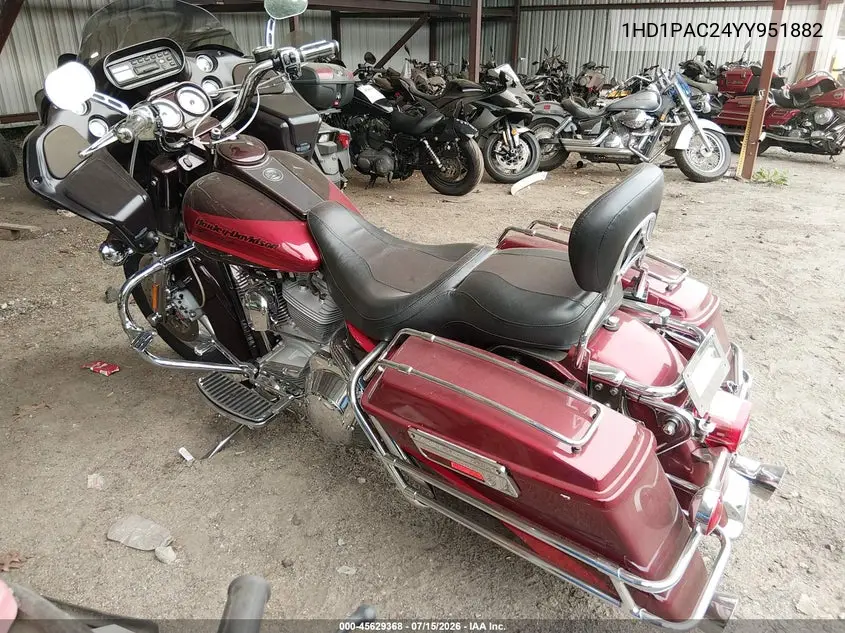 1HD1PAC24YY951882 2000 Harley-Davidson Fltrsei