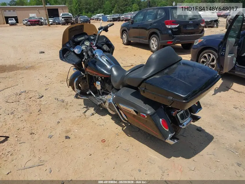 2008 Harley-Davidson Fltr VIN: 1HD1FS4148Y648017 Lot: 45159054