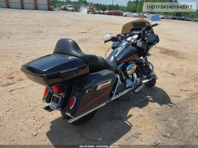 2008 Harley-Davidson Fltr VIN: 1HD1FS4148Y648017 Lot: 45159054