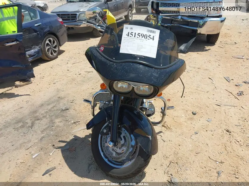 2008 Harley-Davidson Fltr VIN: 1HD1FS4148Y648017 Lot: 45159054