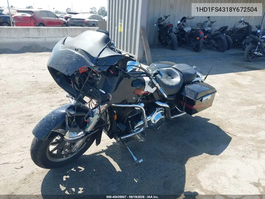2008 Harley-Davidson Fltr VIN: 1HD1FS4318Y672504 Lot: 45435807