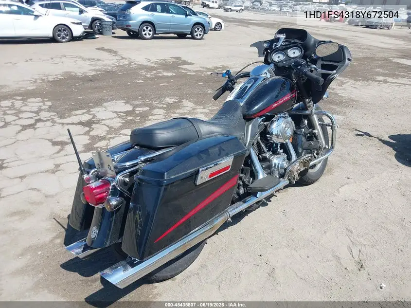 2008 Harley-Davidson Fltr VIN: 1HD1FS4318Y672504 Lot: 45435807