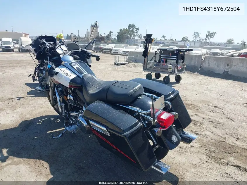 2008 Harley-Davidson Fltr VIN: 1HD1FS4318Y672504 Lot: 45435807