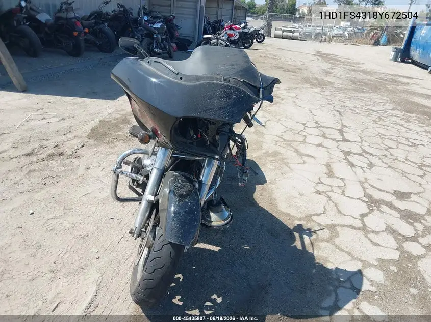 2008 Harley-Davidson Fltr VIN: 1HD1FS4318Y672504 Lot: 45435807