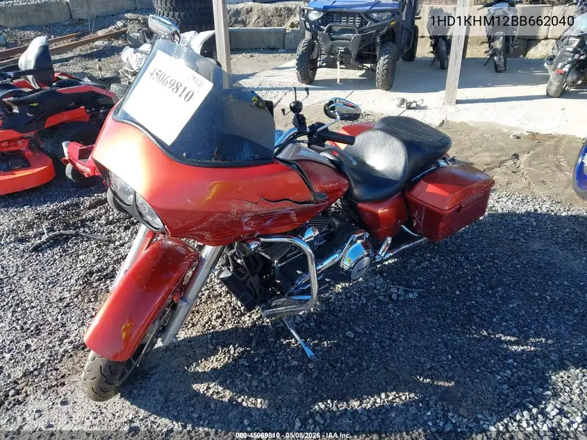 2011 Harley-Davidson Fltrx VIN: 1HD1KHM12BB662040 Lot: 45069810