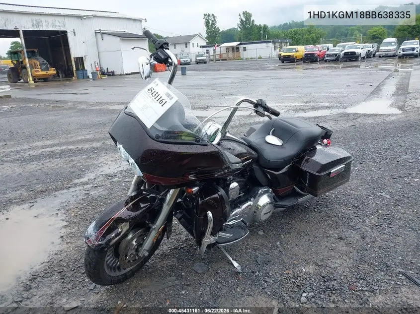 2011 Harley-Davidson Fltru VIN: 1HD1KGM18BB638335 Lot: 45431161