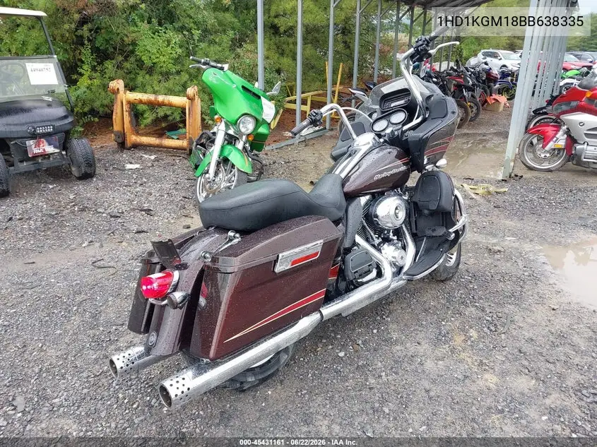2011 Harley-Davidson Fltru VIN: 1HD1KGM18BB638335 Lot: 45431161