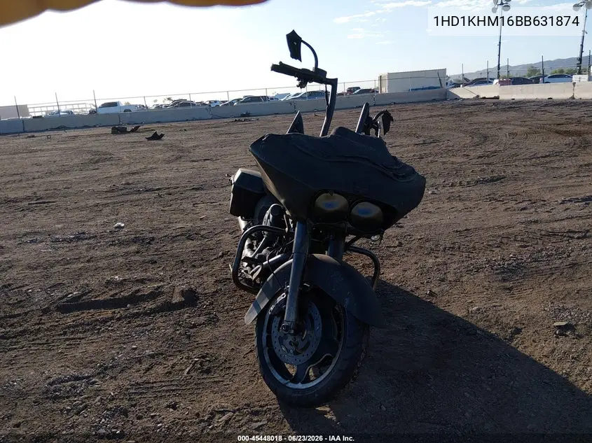 2011 Harley-Davidson Fltrx VIN: 1HD1KHM16BB631874 Lot: 45448018