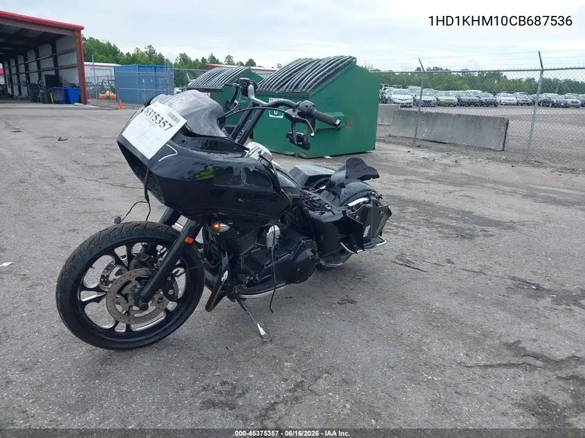 2012 Harley-Davidson Fltrx Road Glide Custom VIN: 1HD1KHM10CB687536 Lot: 45375357