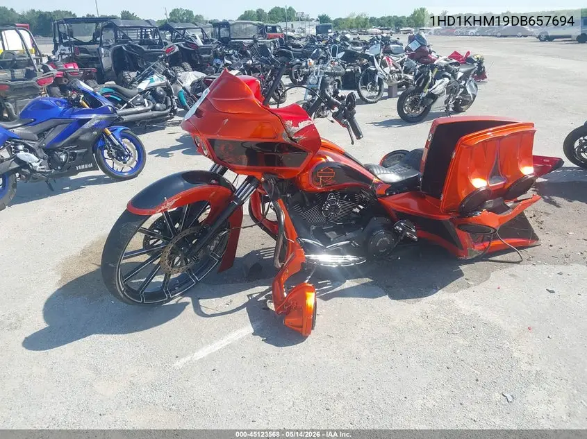 2013 Harley-Davidson Fltrx Road Glide Custom VIN: 1HD1KHM19DB657694 Lot: 45123568
