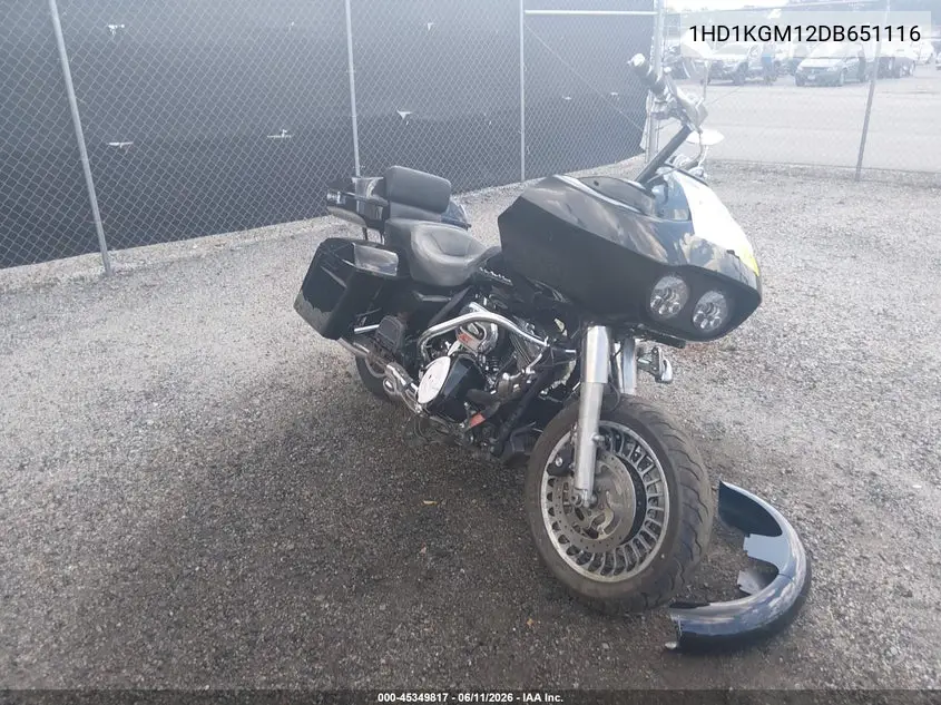 2013 Harley-Davidson Fltru Road Glide Ultra VIN: 1HD1KGM12DB651116 Lot: 45349817