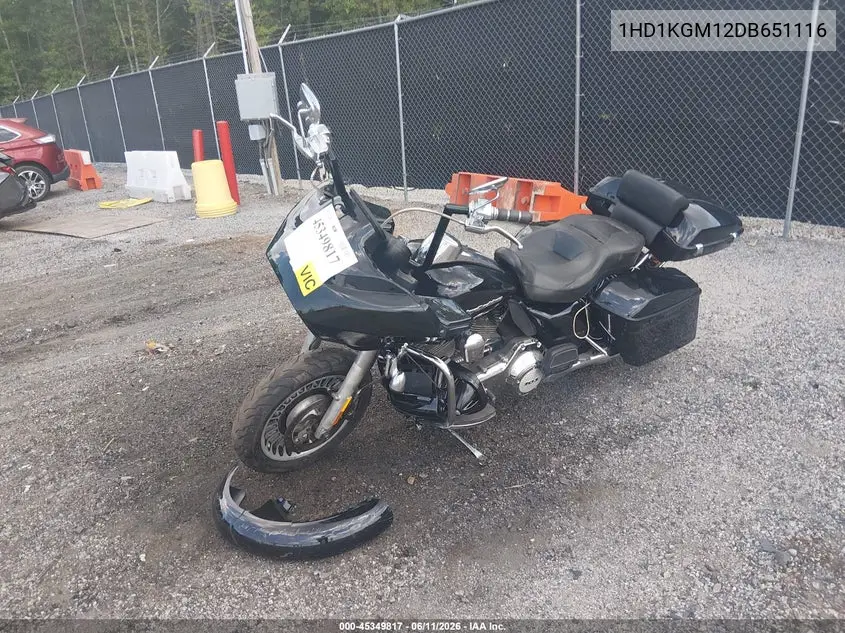 2013 Harley-Davidson Fltru Road Glide Ultra VIN: 1HD1KGM12DB651116 Lot: 45349817