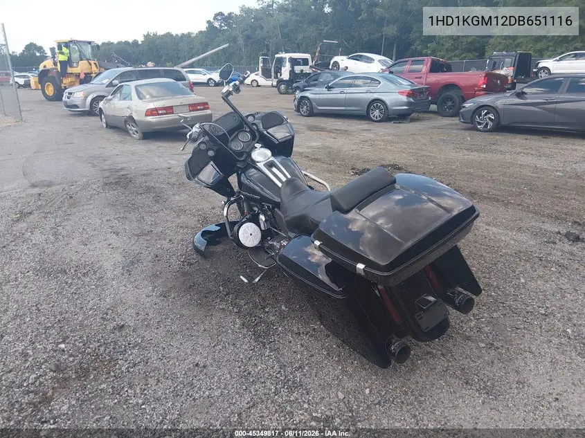 2013 Harley-Davidson Fltru Road Glide Ultra VIN: 1HD1KGM12DB651116 Lot: 45349817