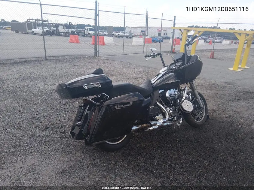 2013 Harley-Davidson Fltru Road Glide Ultra VIN: 1HD1KGM12DB651116 Lot: 45349817