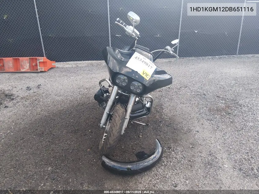 2013 Harley-Davidson Fltru Road Glide Ultra VIN: 1HD1KGM12DB651116 Lot: 45349817