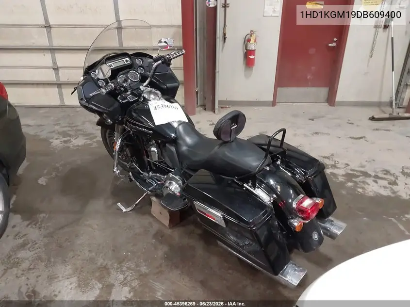 2013 Harley-Davidson Fltru Road Glide Ultra VIN: 1HD1KGM19DB609400 Lot: 45396269