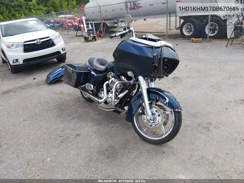 2013 Harley-Davidson Fltrx Road Glide Custom VIN: 1HD1KHM17DB670685 Lot: 45540128