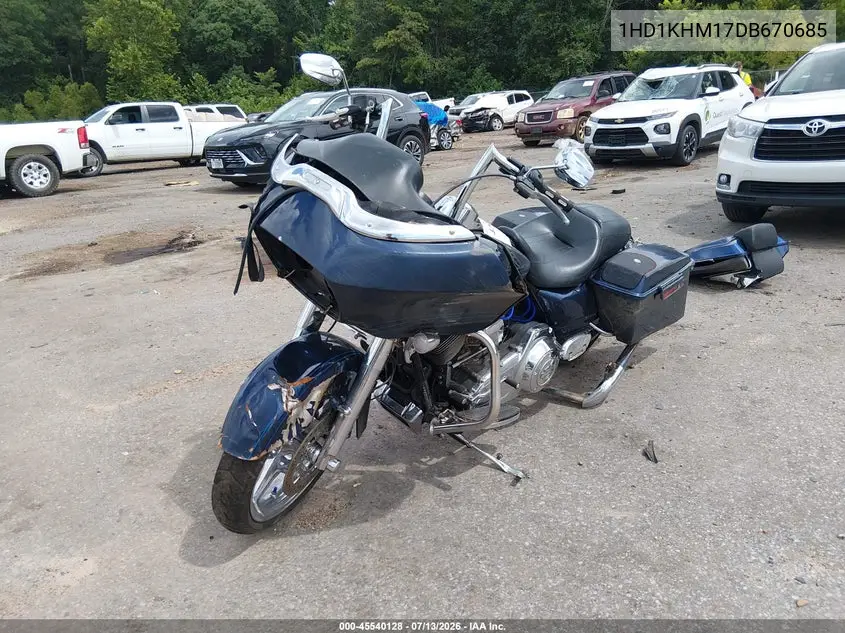 2013 Harley-Davidson Fltrx Road Glide Custom VIN: 1HD1KHM17DB670685 Lot: 45540128