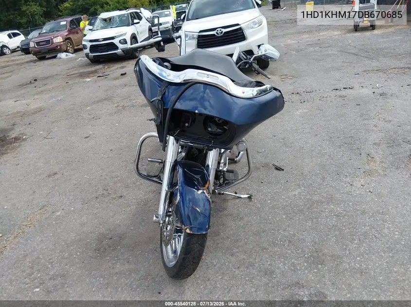 2013 Harley-Davidson Fltrx Road Glide Custom VIN: 1HD1KHM17DB670685 Lot: 45540128