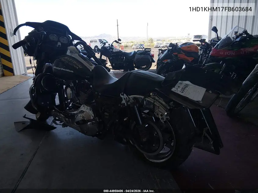2015 Harley-Davidson Fltrx Road Glide VIN: 1HD1KHM17FB603684 Lot: 44958406
