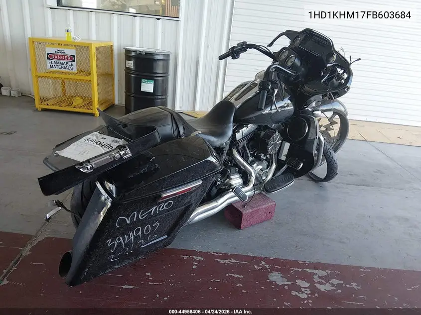 2015 Harley-Davidson Fltrx Road Glide VIN: 1HD1KHM17FB603684 Lot: 44958406