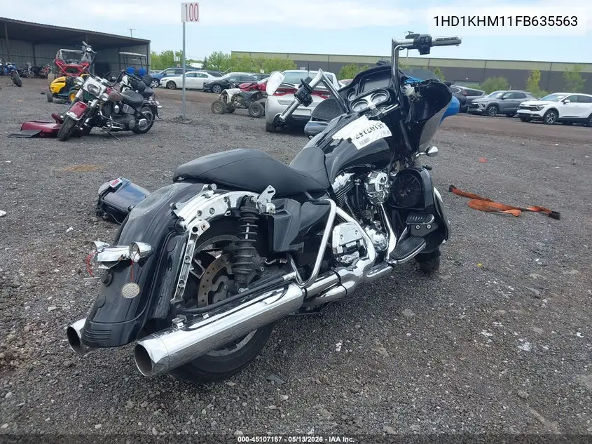 2015 Harley-Davidson Fltrx Road Glide VIN: 1HD1KHM11FB635563 Lot: 45107157