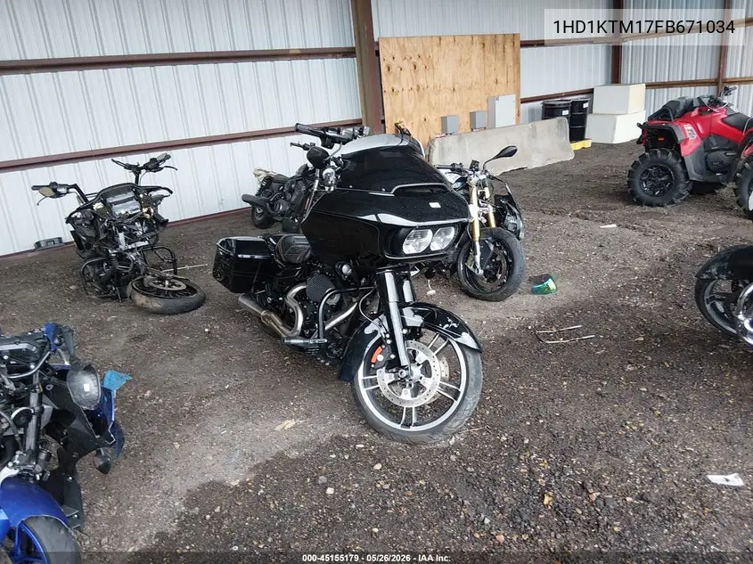2015 Harley-Davidson Fltrxs Road Glide Special VIN: 1HD1KTM17FB671034 Lot: 45155179