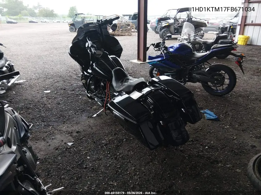 2015 Harley-Davidson Fltrxs Road Glide Special VIN: 1HD1KTM17FB671034 Lot: 45155179